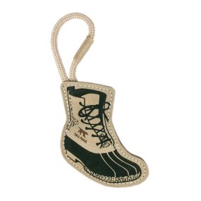 Natural Leather Boot Tug Dog Toy
