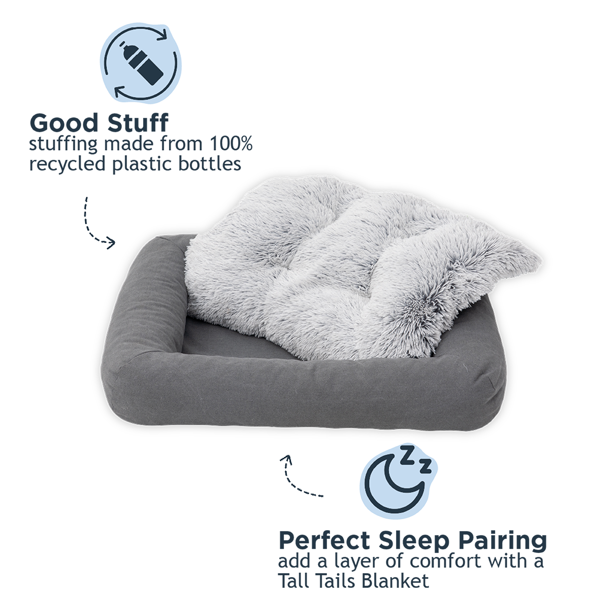 Grey All-In-One Dog Bed - additional image