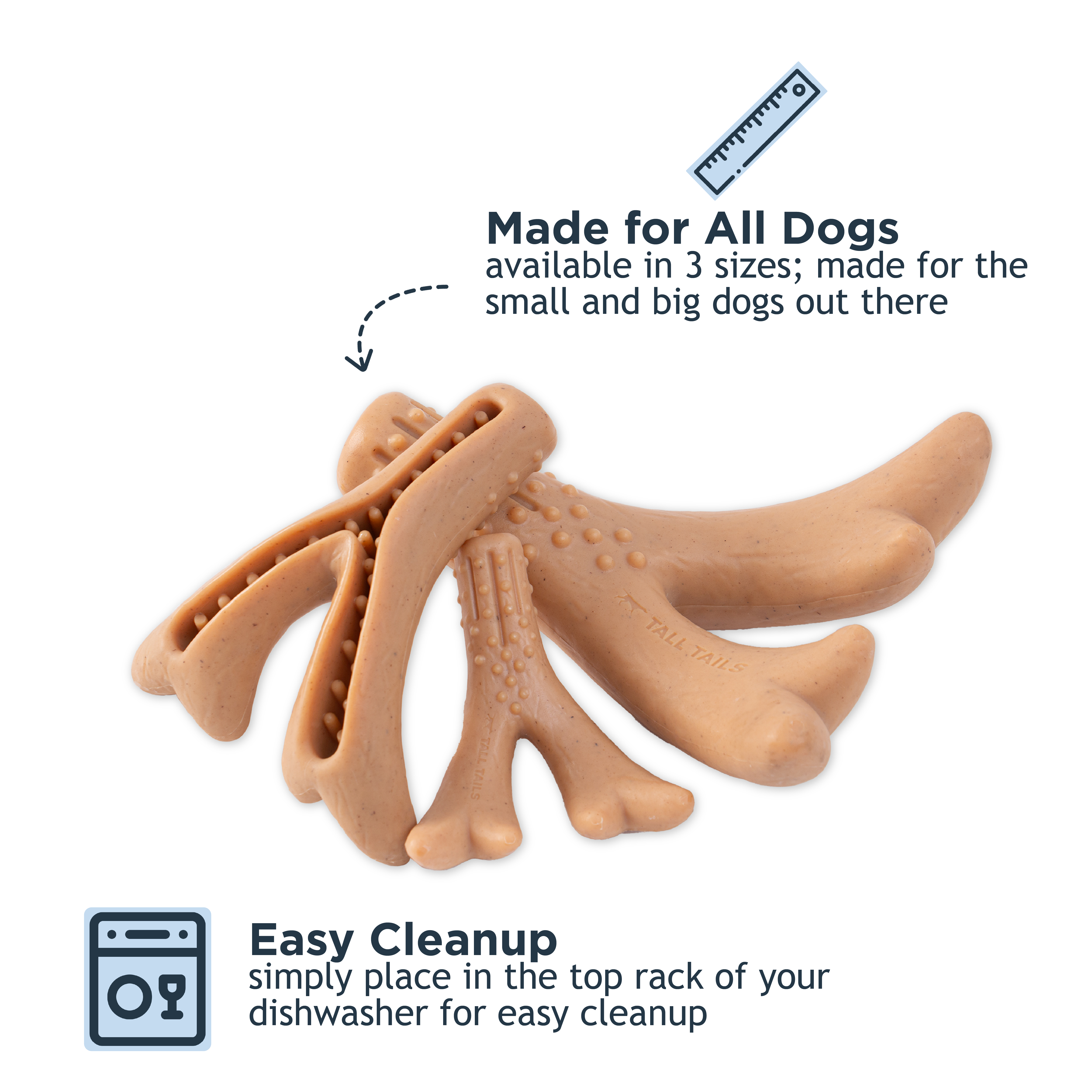 Antler Chew Dog Toy - additional image