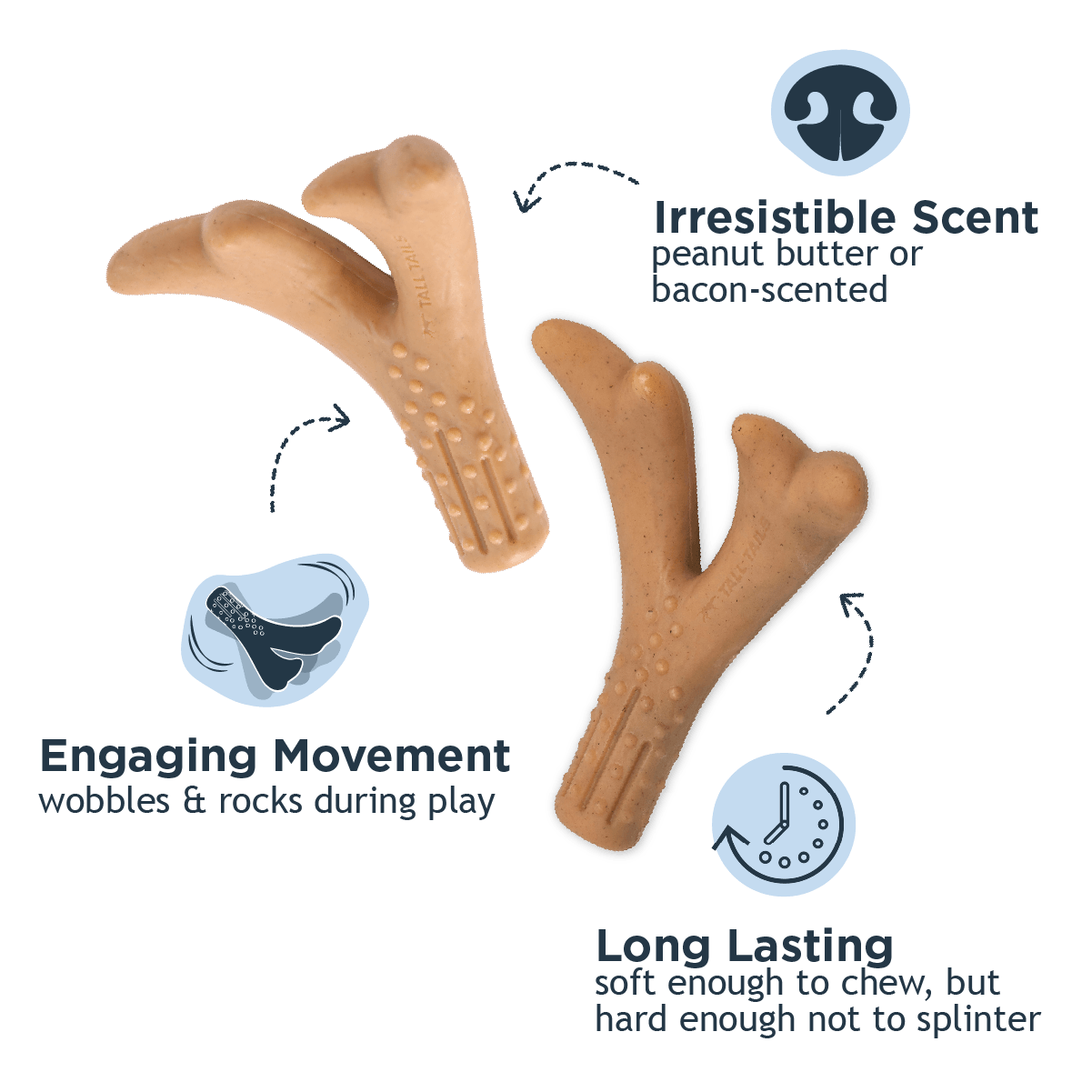 Antler Chew Dog Toy - additional image