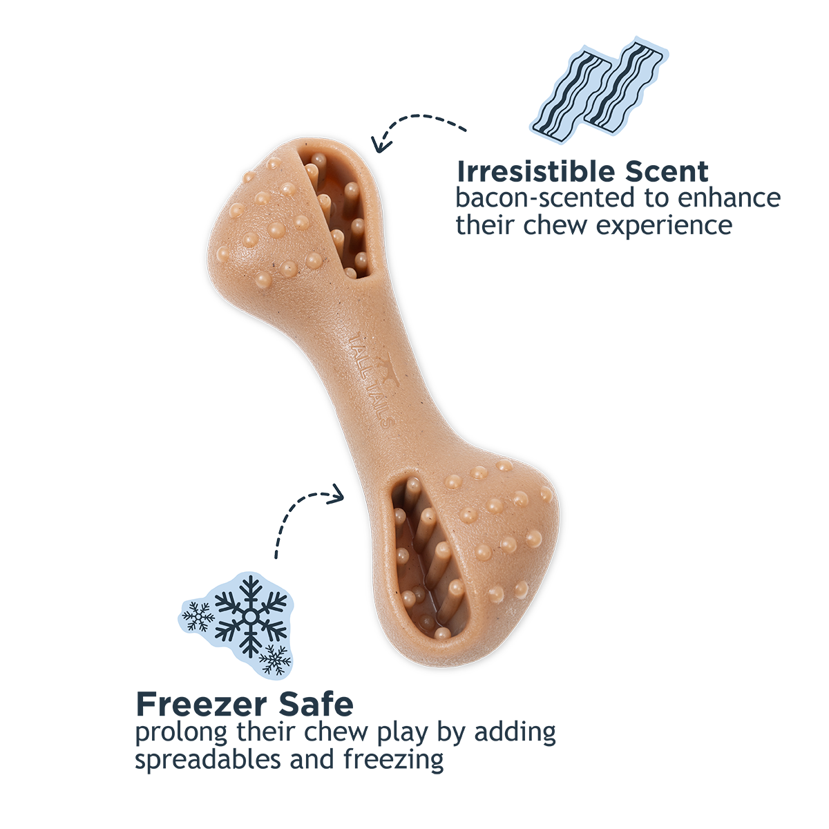 Freeze and Fill Chew Bone Dog Toy - additional image