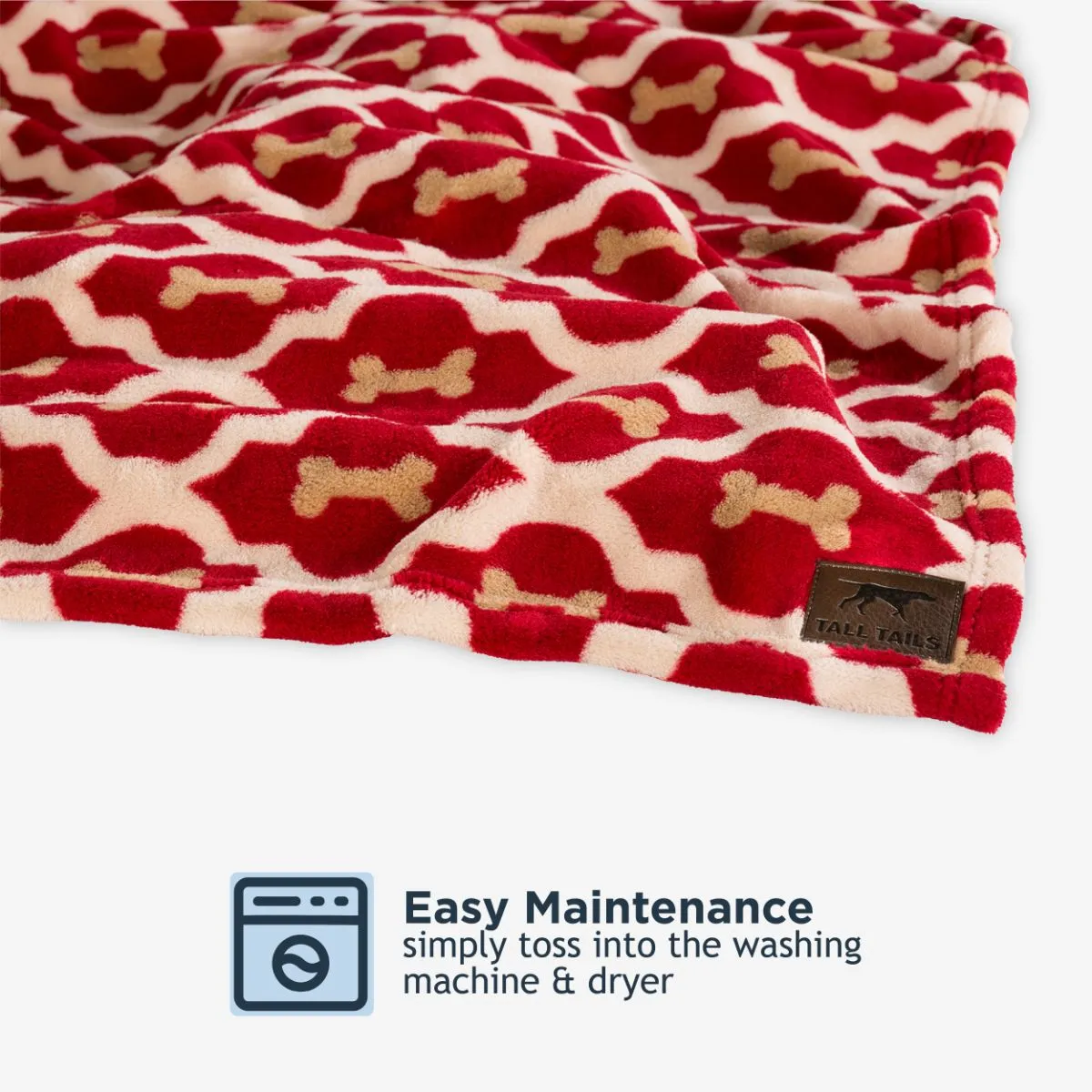 Red Bone Dog Blanket - additional image