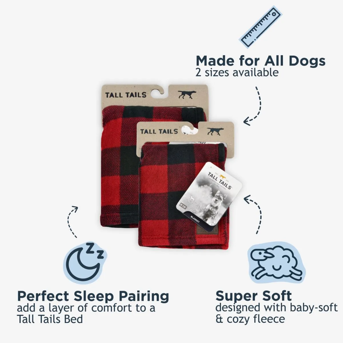 Hunter's Plaid Dog Blanket - additional image