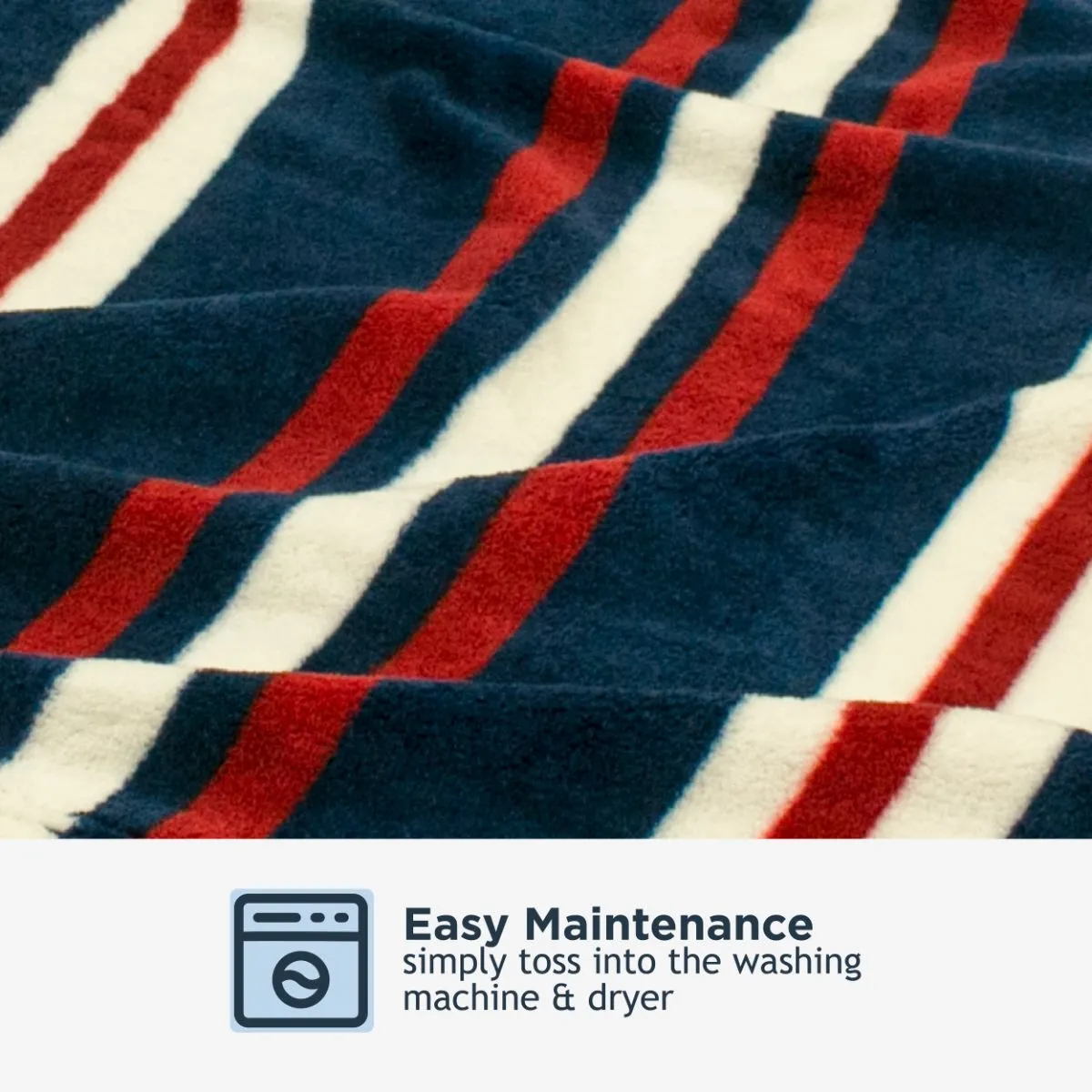 Nautical Stripe Dog Blanket - additional image