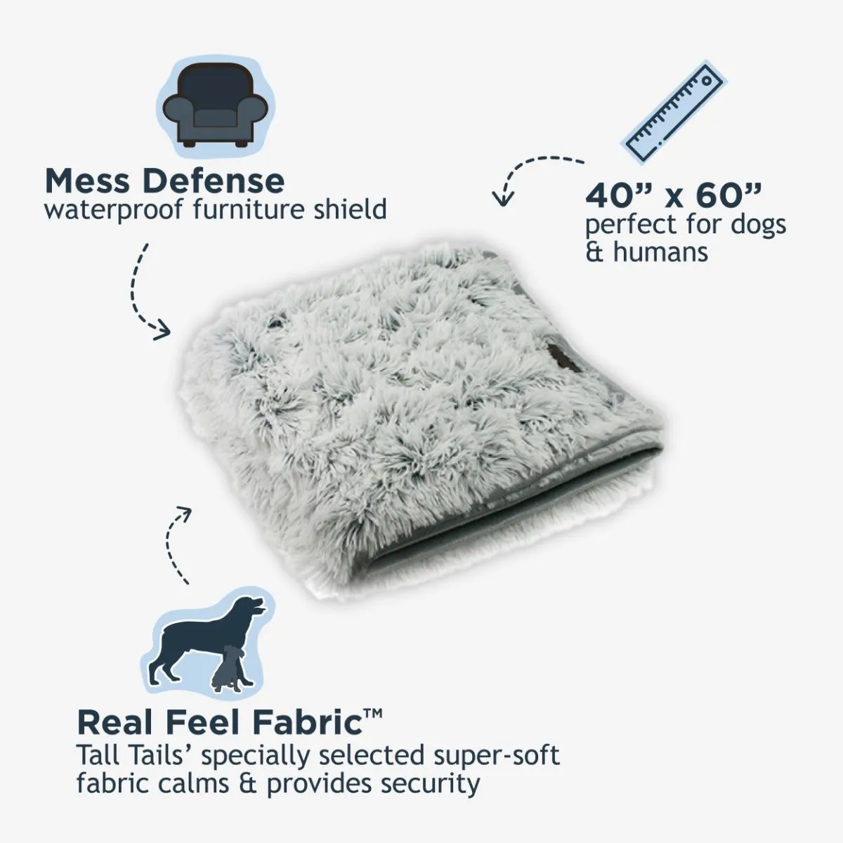 Grey Waterproof Dog Blanket - additional image