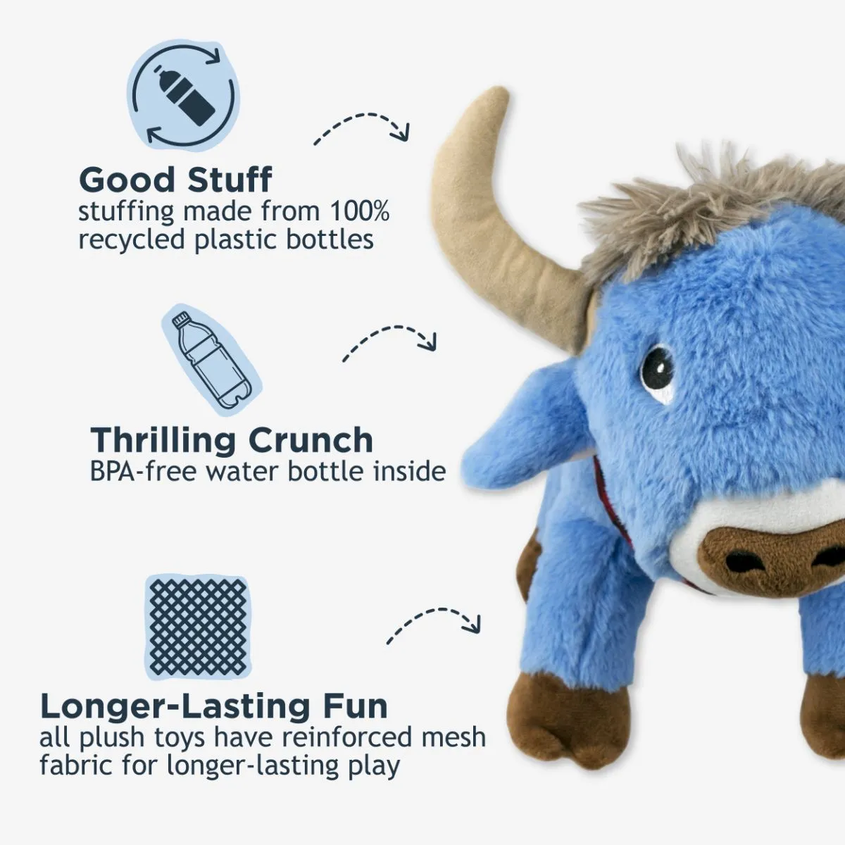Crunch Blue Ox Toy - additional image