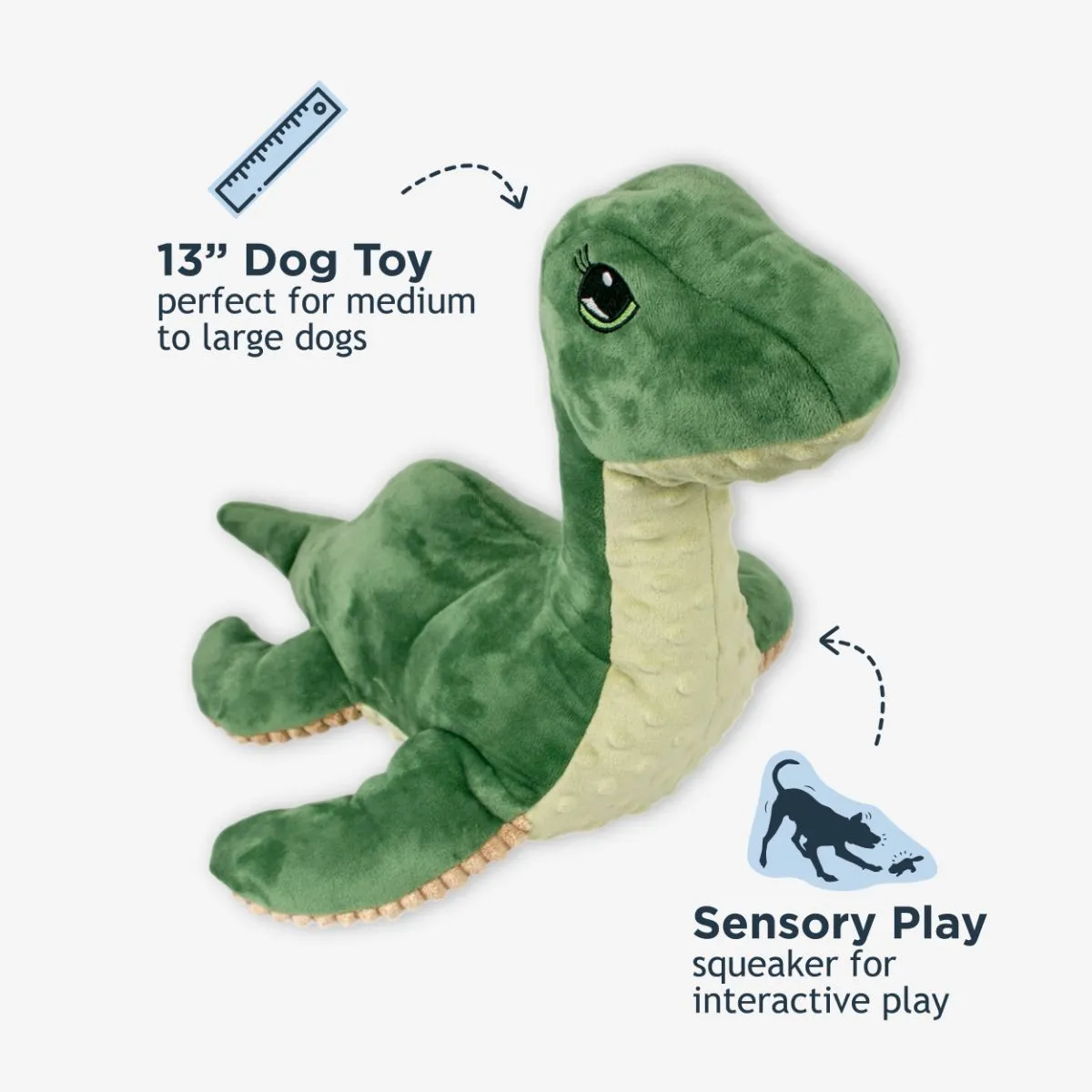 Nessie with Squeaker Dog Toy - additional image