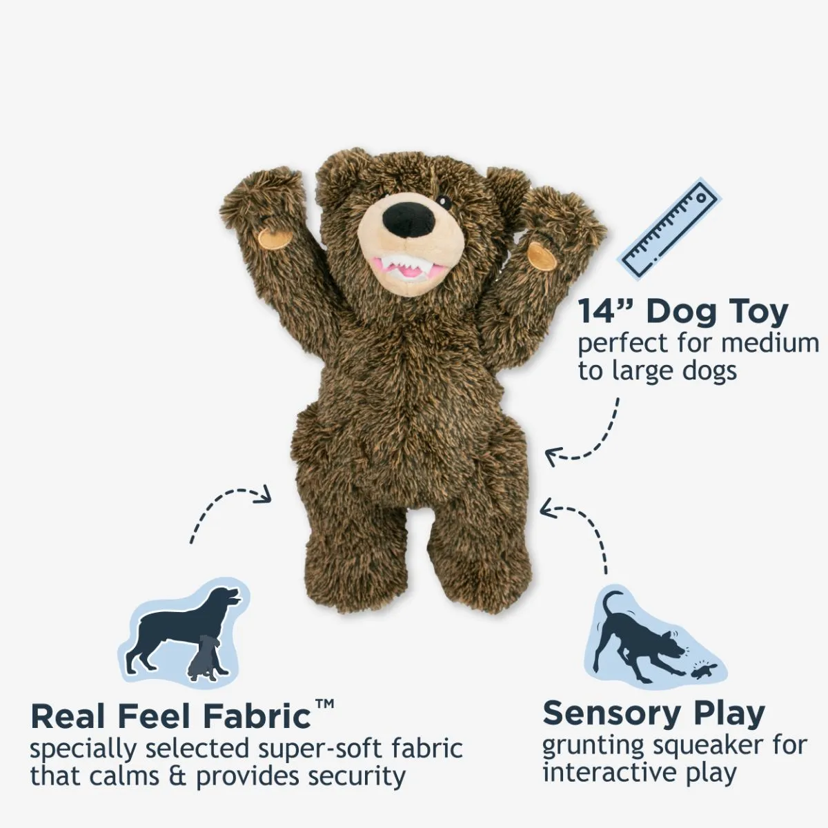 Grizzly Rope Body Dog Toy - additional image