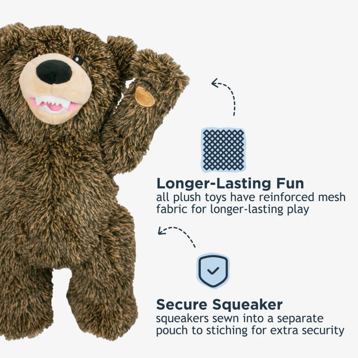 Grizzly Rope Body Dog Toy - additional image