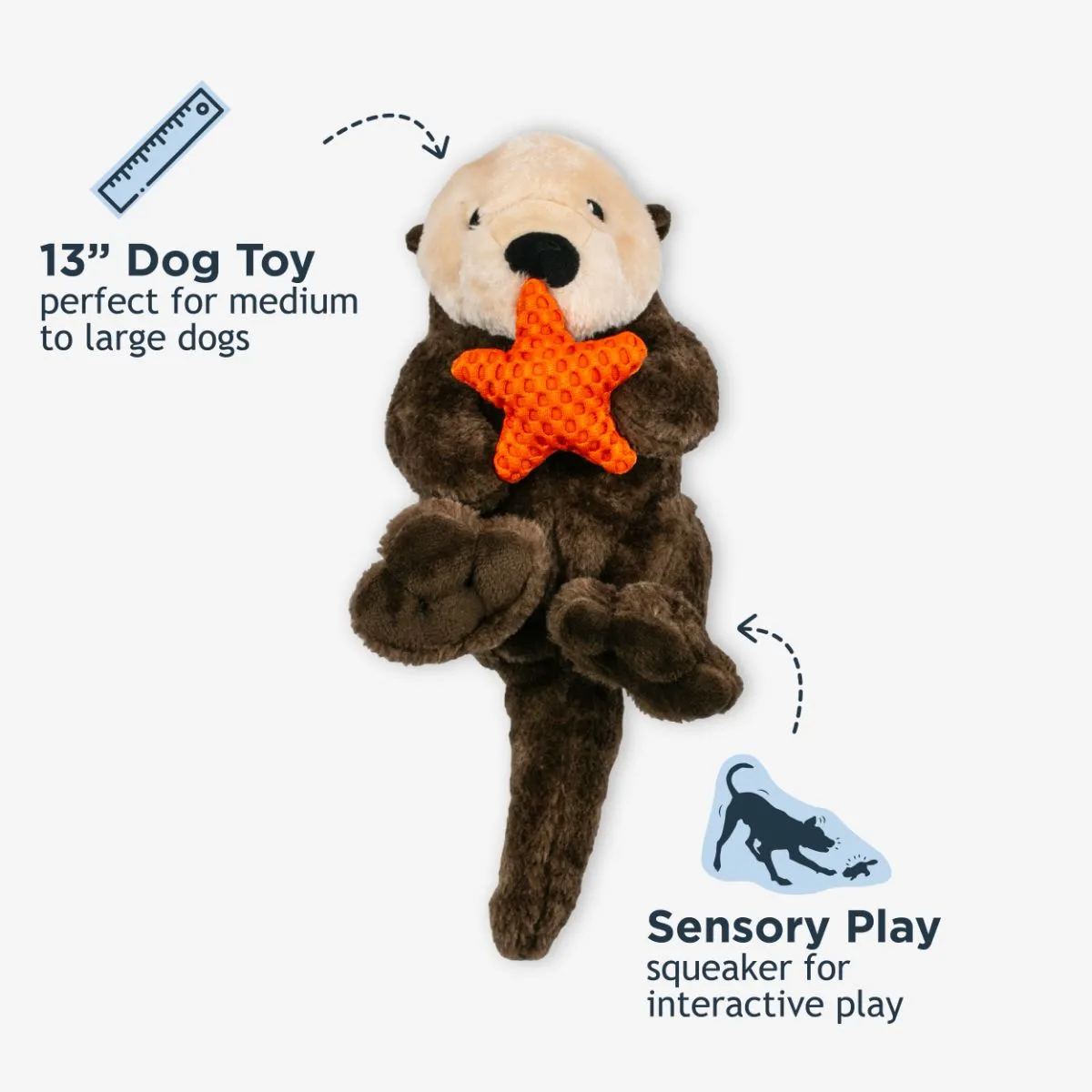 Otter Rope Body Dog Toy  - additional image