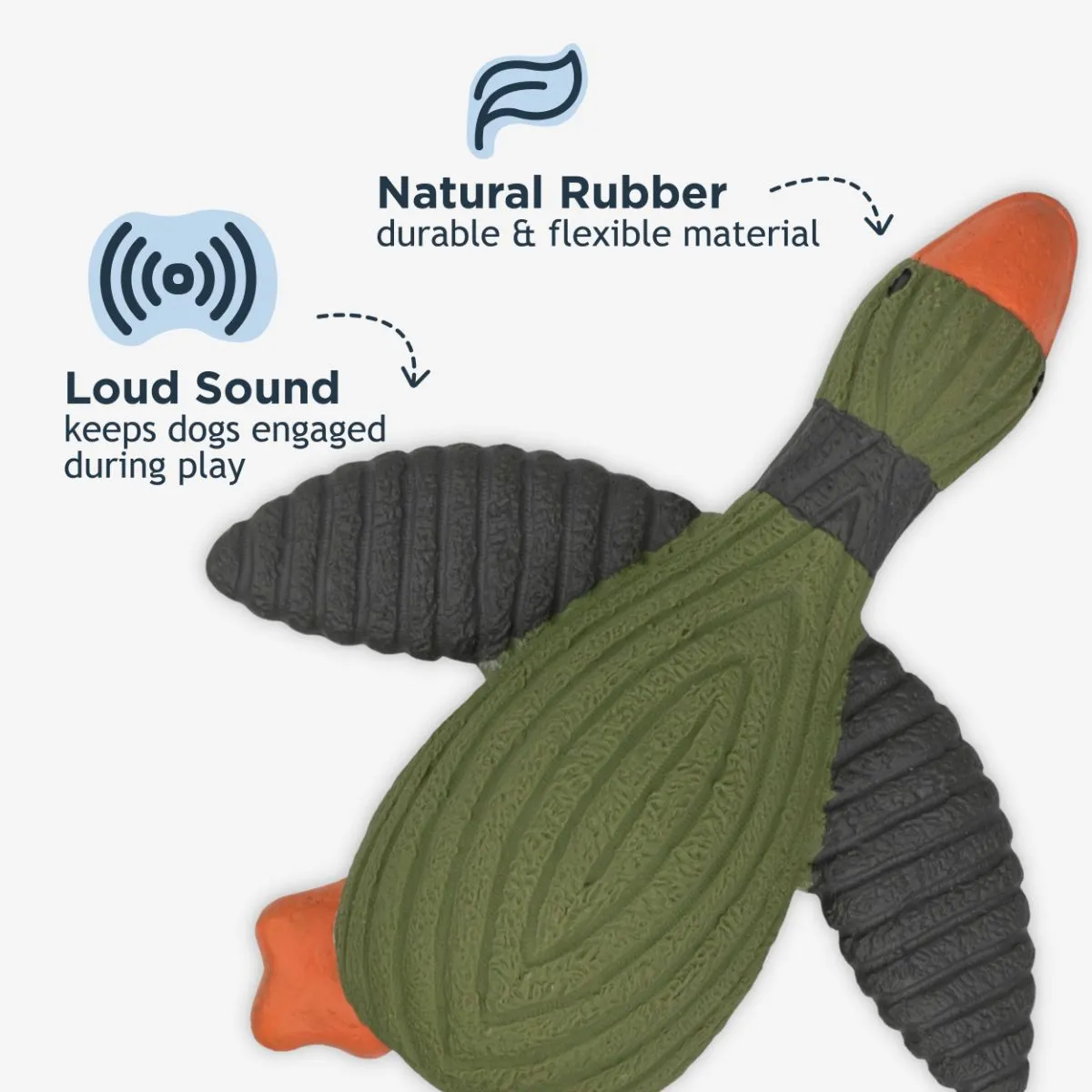 Duck Latex Squeaker Dog Toy - additional image