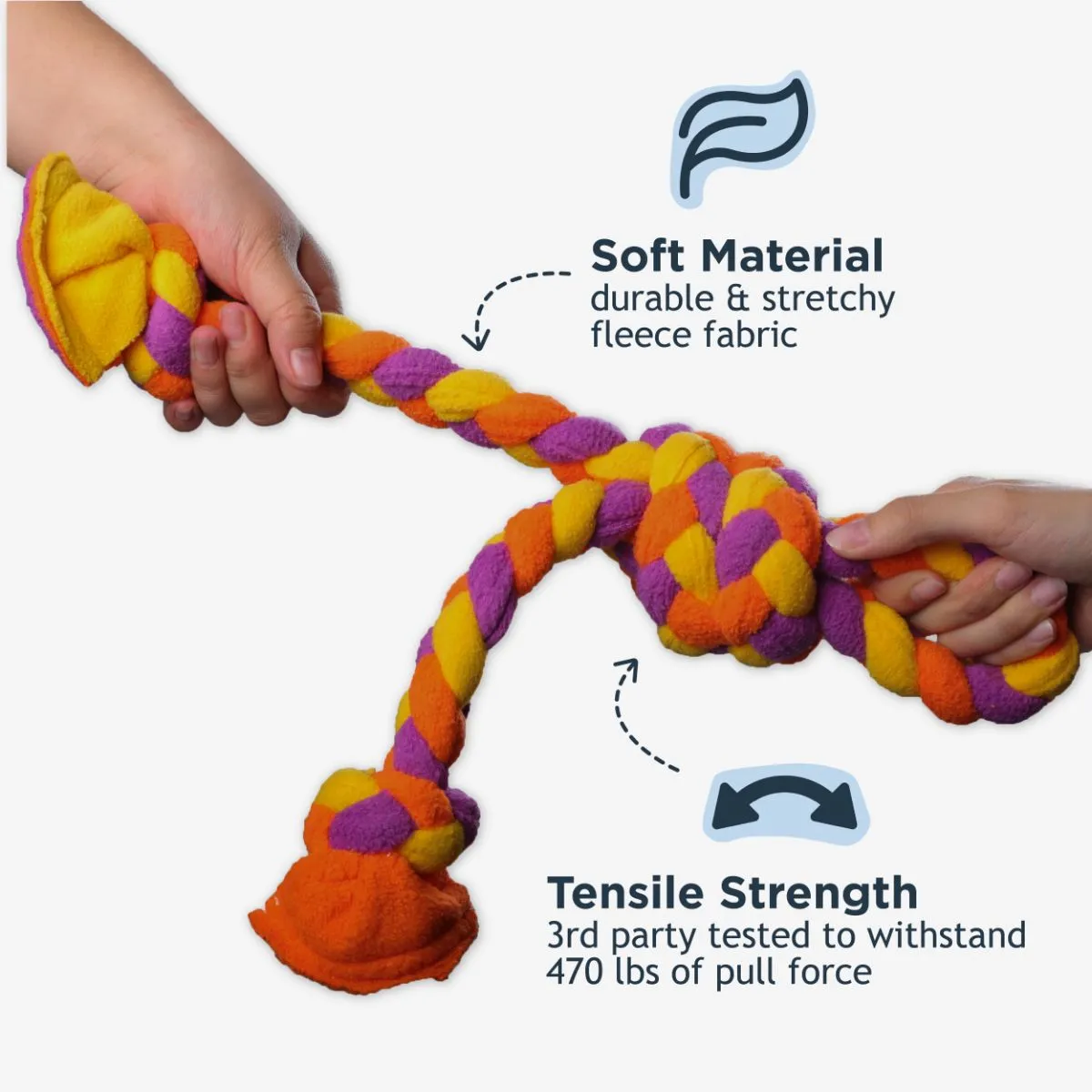 GOAT Braided Soft Tug Dog Toy - additional image