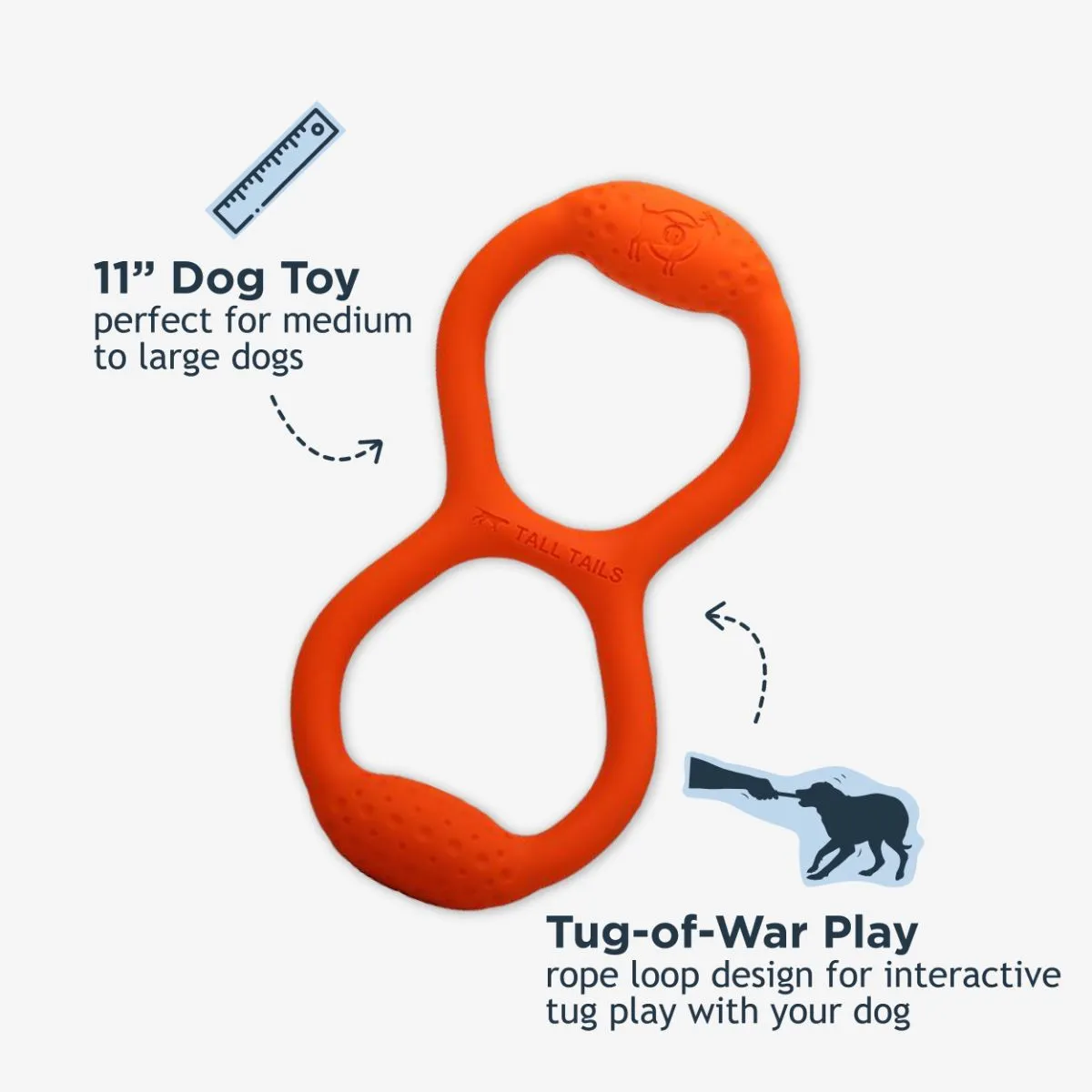 GOAT Natural Rubber Tug Dog Toy - additional image