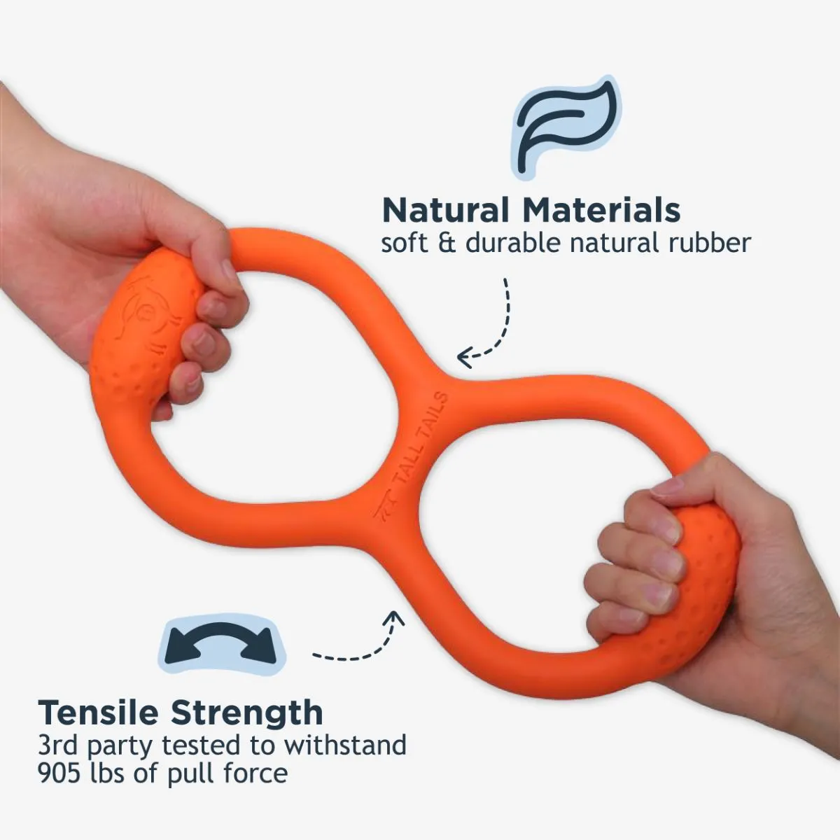 GOAT Natural Rubber Tug Dog Toy - additional image