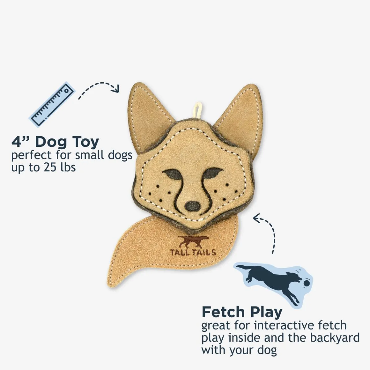 Scrappy Fox Dog Toy - additional image
