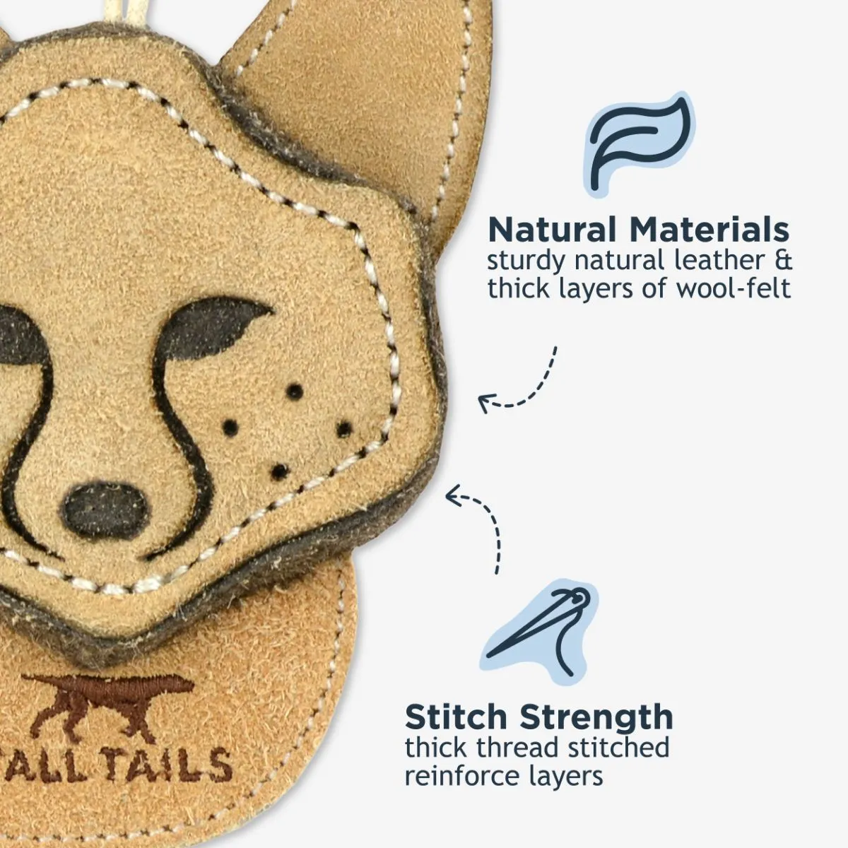 Scrappy Fox Dog Toy - additional image