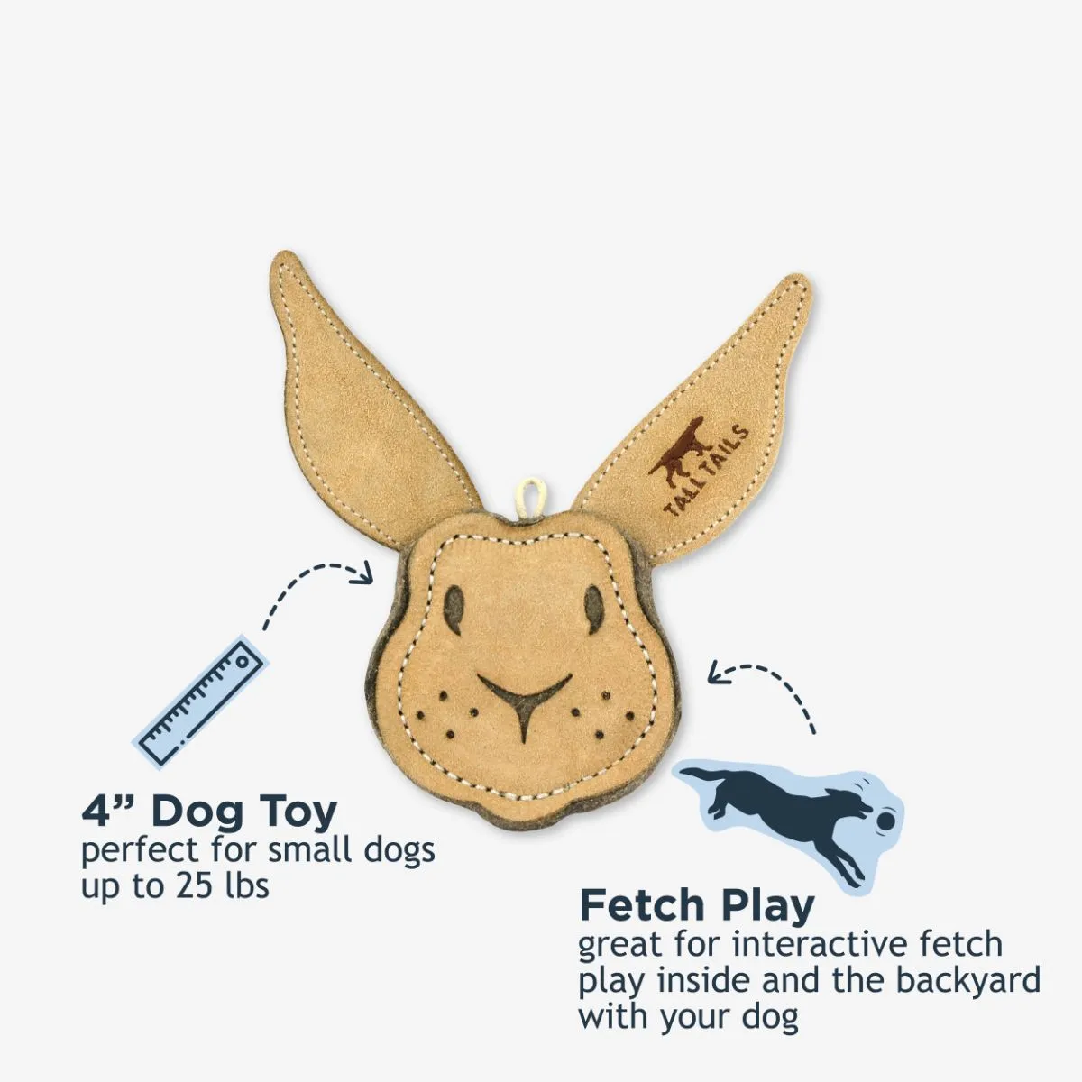 Scrappy Rabbit Dog Toy - additional image