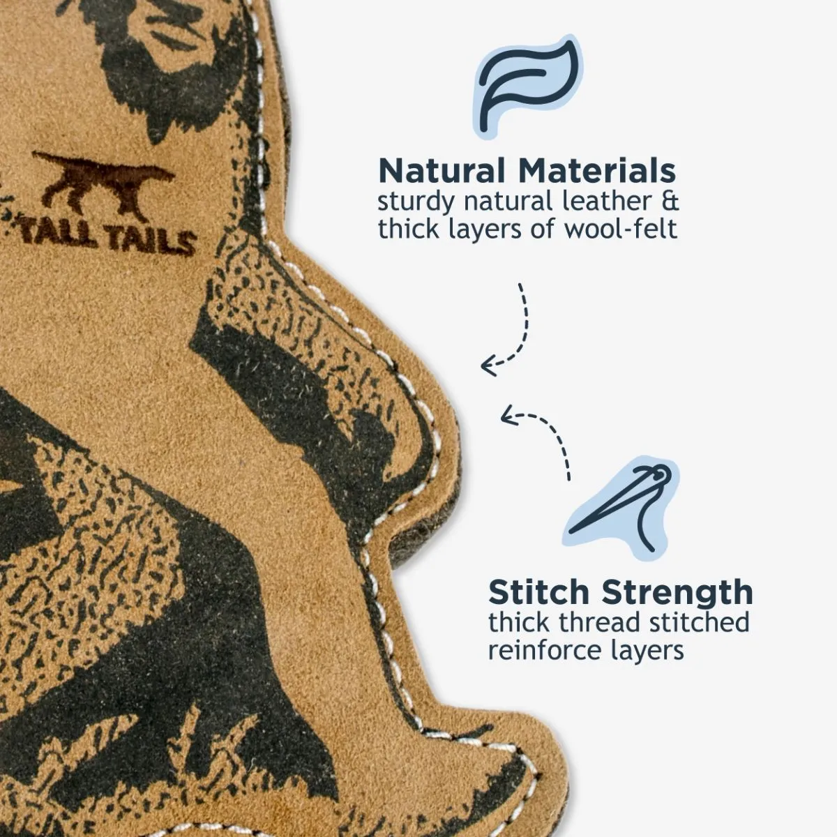 Natural Leather Big Jr. Toy - additional image