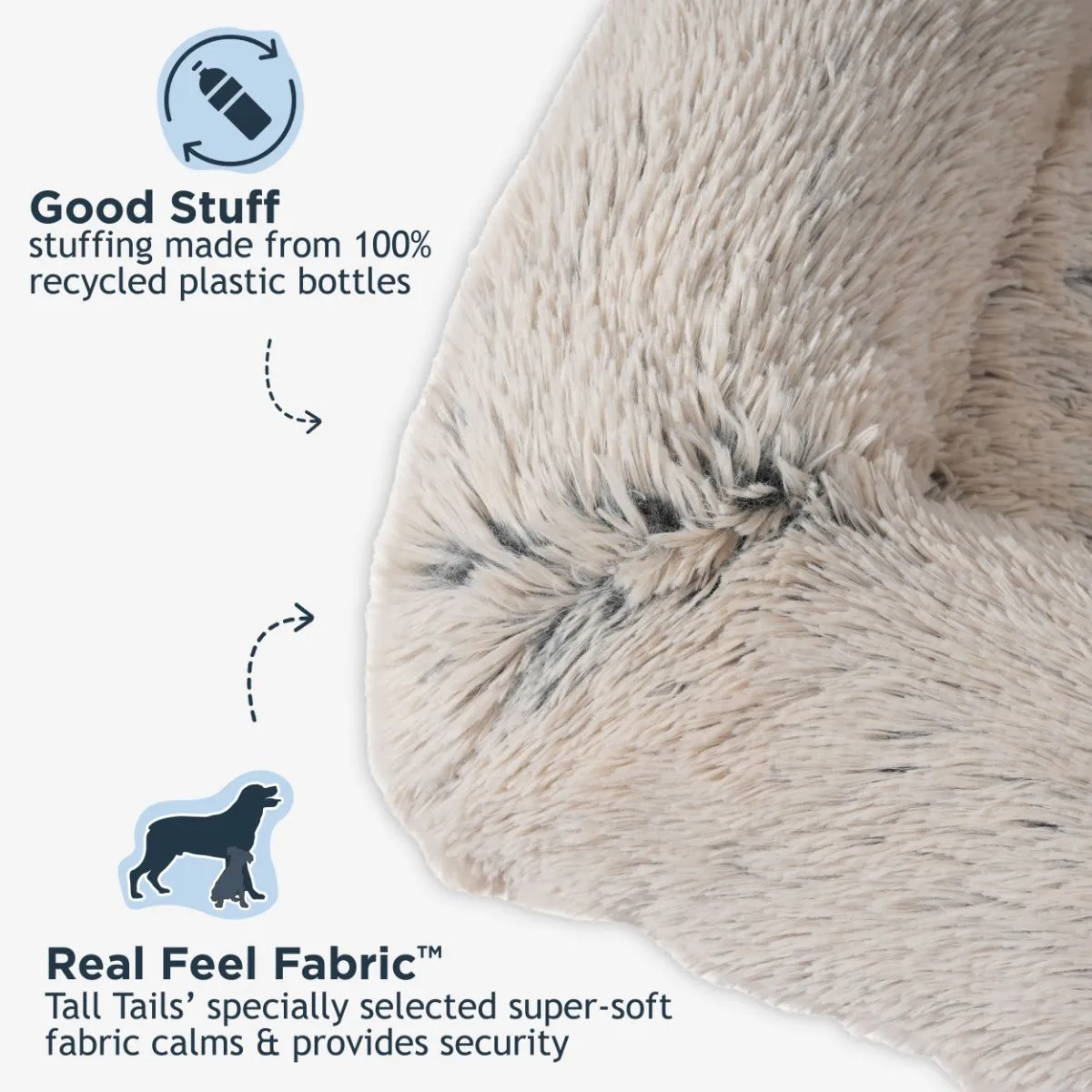Khaki Anywhere Cuddler Dog Bed - additional image