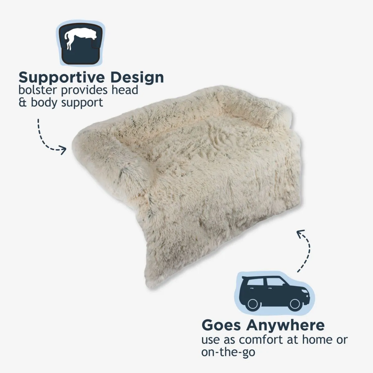 Khaki Anywhere Cuddler Dog Bed - additional image