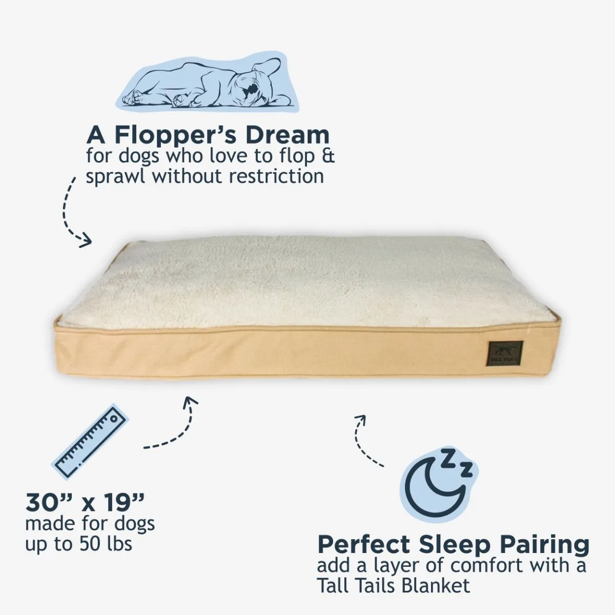 Dream Chaser Khaki Cushion Bed - additional image