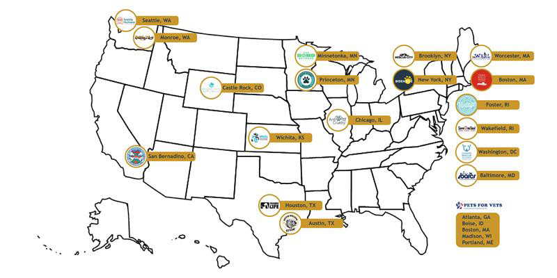 Our growing network of charitable partners across the country